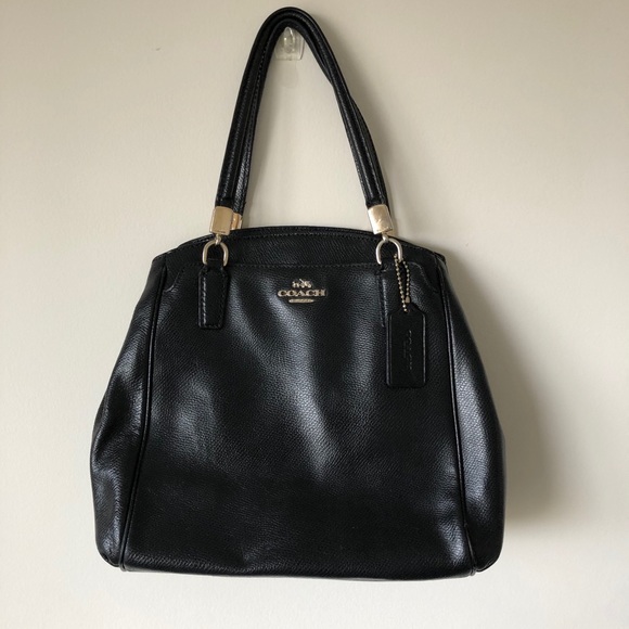 Coach Handbags - Coach Black Leather Handbag